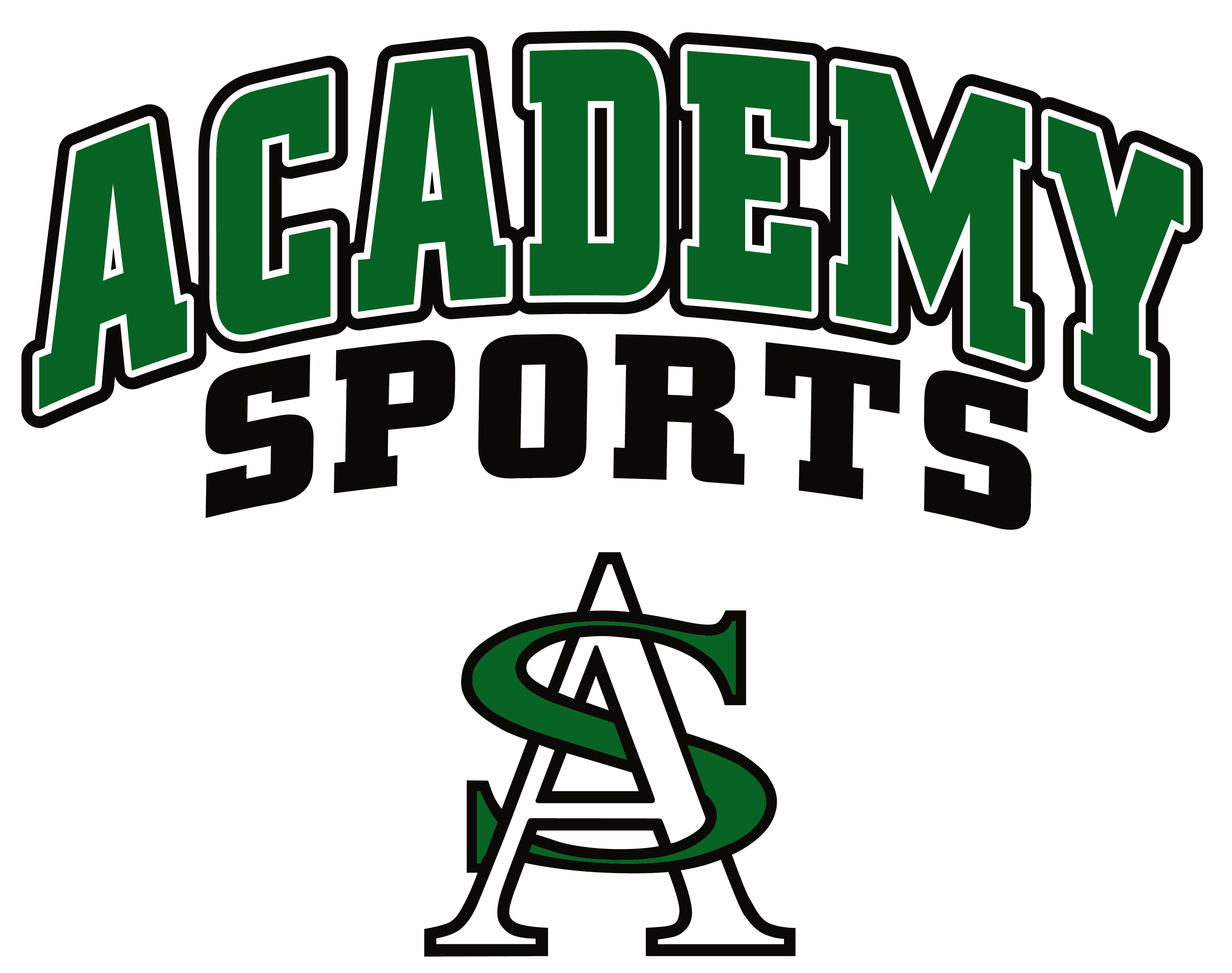Interlocking a and s and Academy Sports